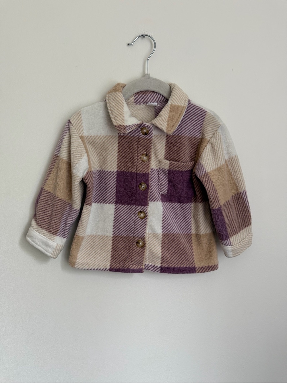Rococo Kids Plaid Button-Up Jacket (Size 12m)